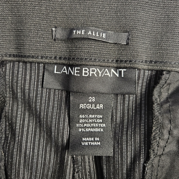 Lane Bryant Black Pinstripe‎ Pants Plus Size 28 Regular - Picture 7 of 8